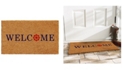 Home & More Ships Wheel Welcome 17" x 29" Coir/Vinyl Doormat